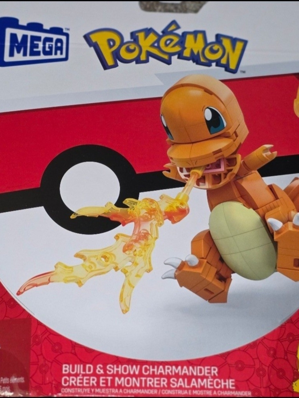 MEGA Pokémon Build & Show Charmander Figure - Orange